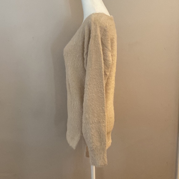 Loft Lou & Grey Eyelash Fuzzy Knit V-Neck Sweater - Picture 3 of 10